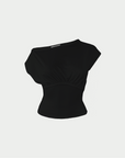 Mara Ruched Top Midnight