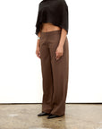 Rue Raw Edge Pant Coffee