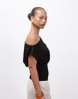 Mara Ruched Top Midnight