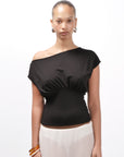 Mara Ruched Top Midnight