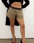 Tailored Mini Short Khaki