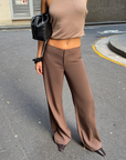 Rue Raw Edge Pant Coffee