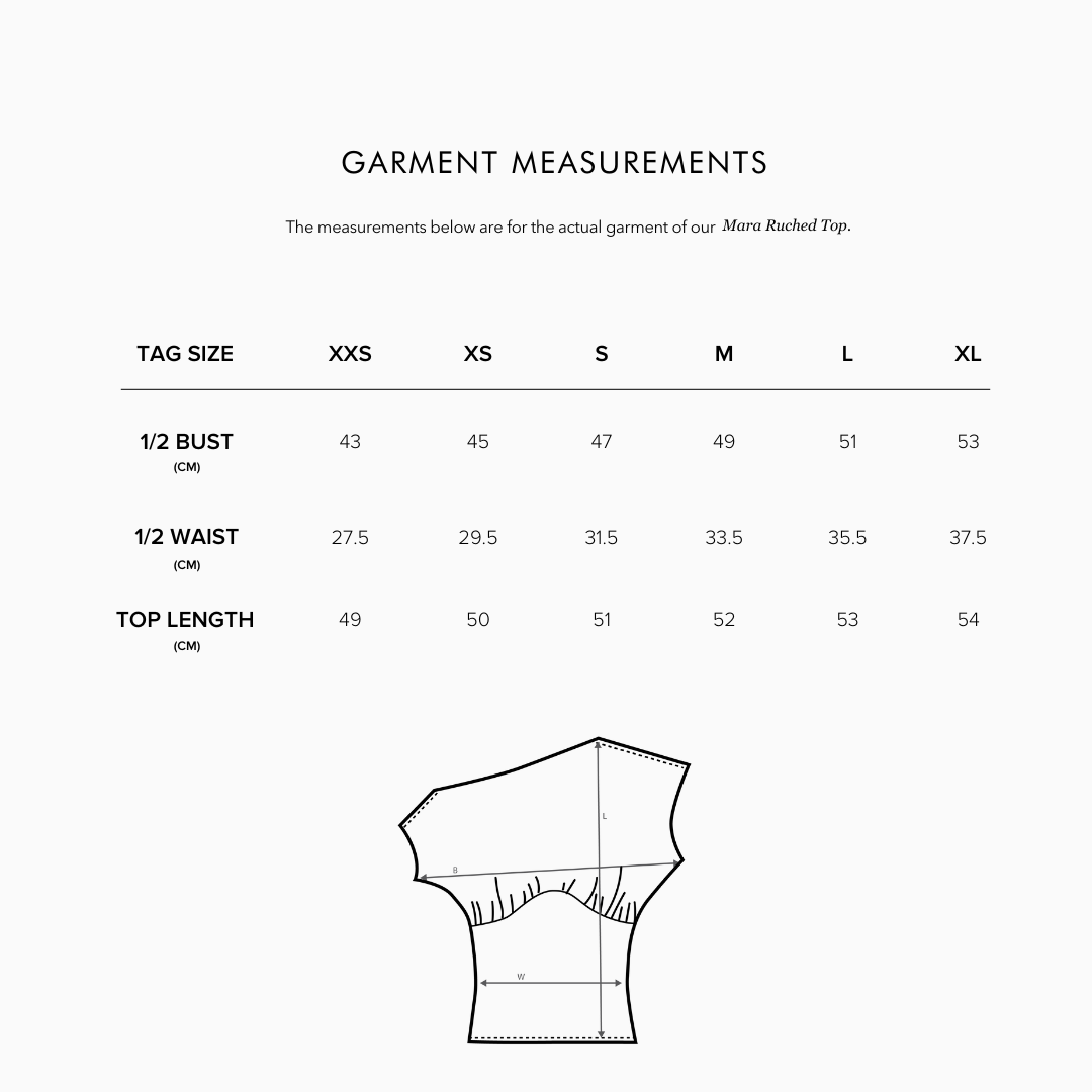 Mara Ruched Top Midnight / Pre-Order