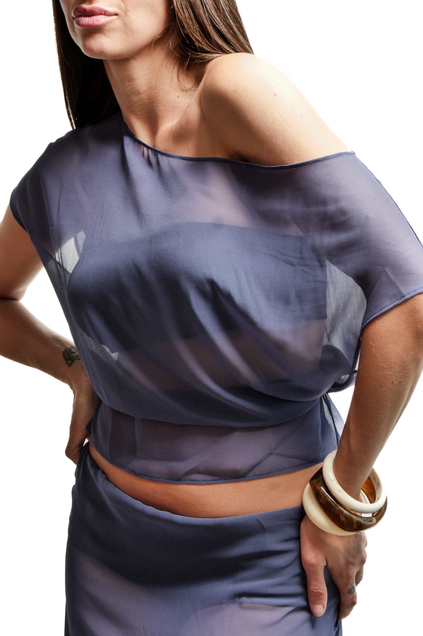 Freya Top Petrol Blue