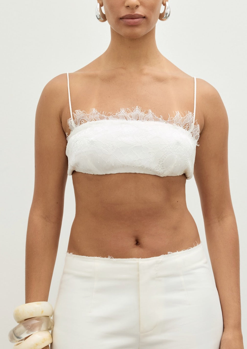 Fleur Lace Bralette Pearl