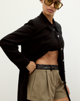 Tailored Mini Short Khaki