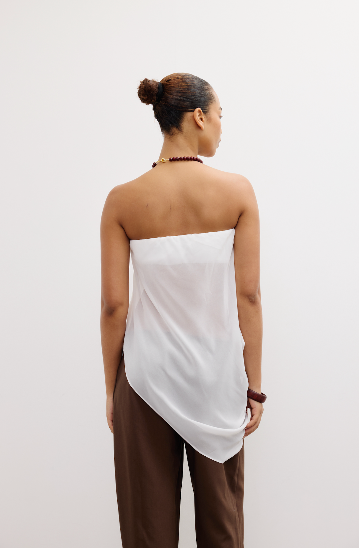 Tease Strapless Top Pearl