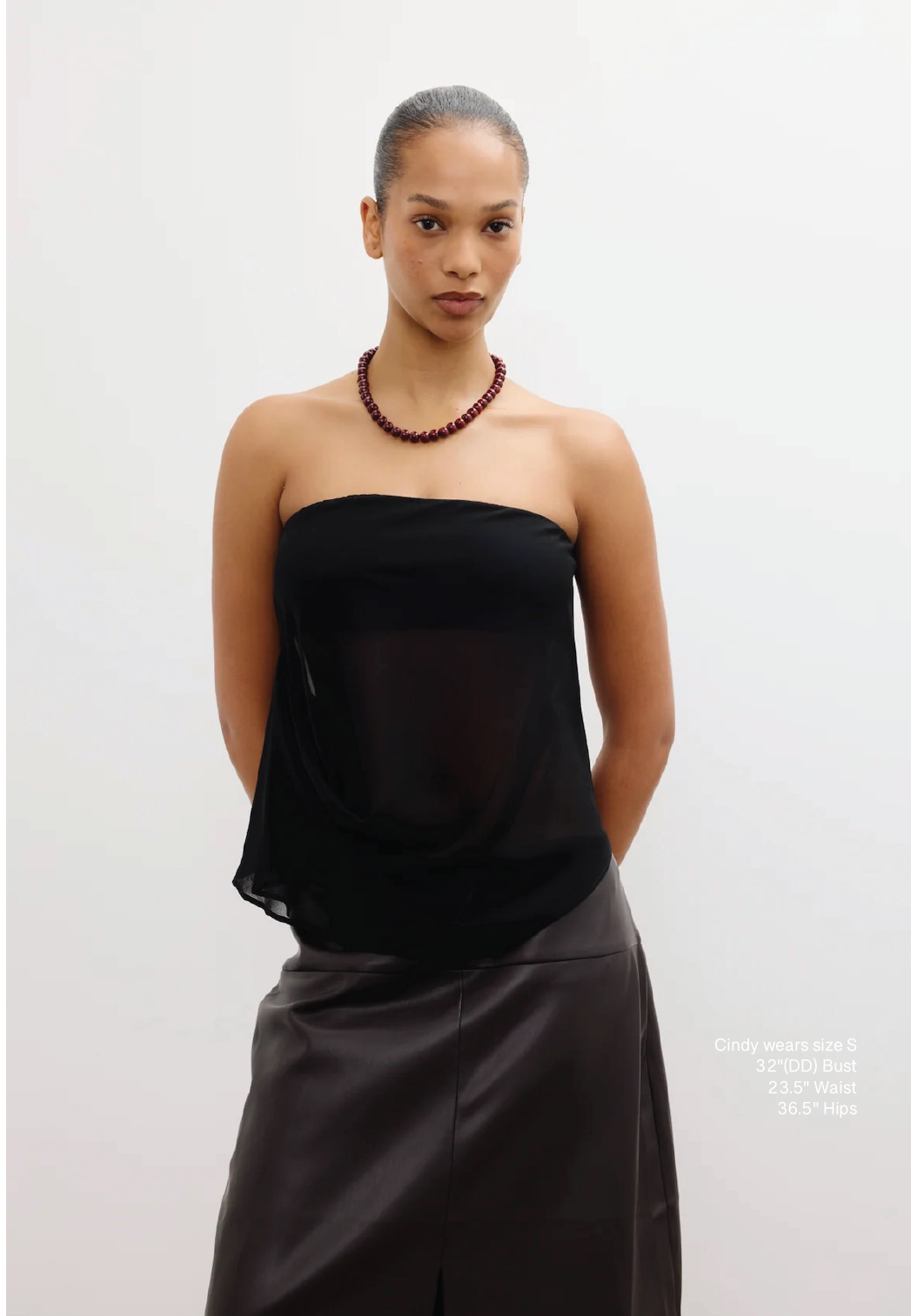 Tease Strapless Top Midnight