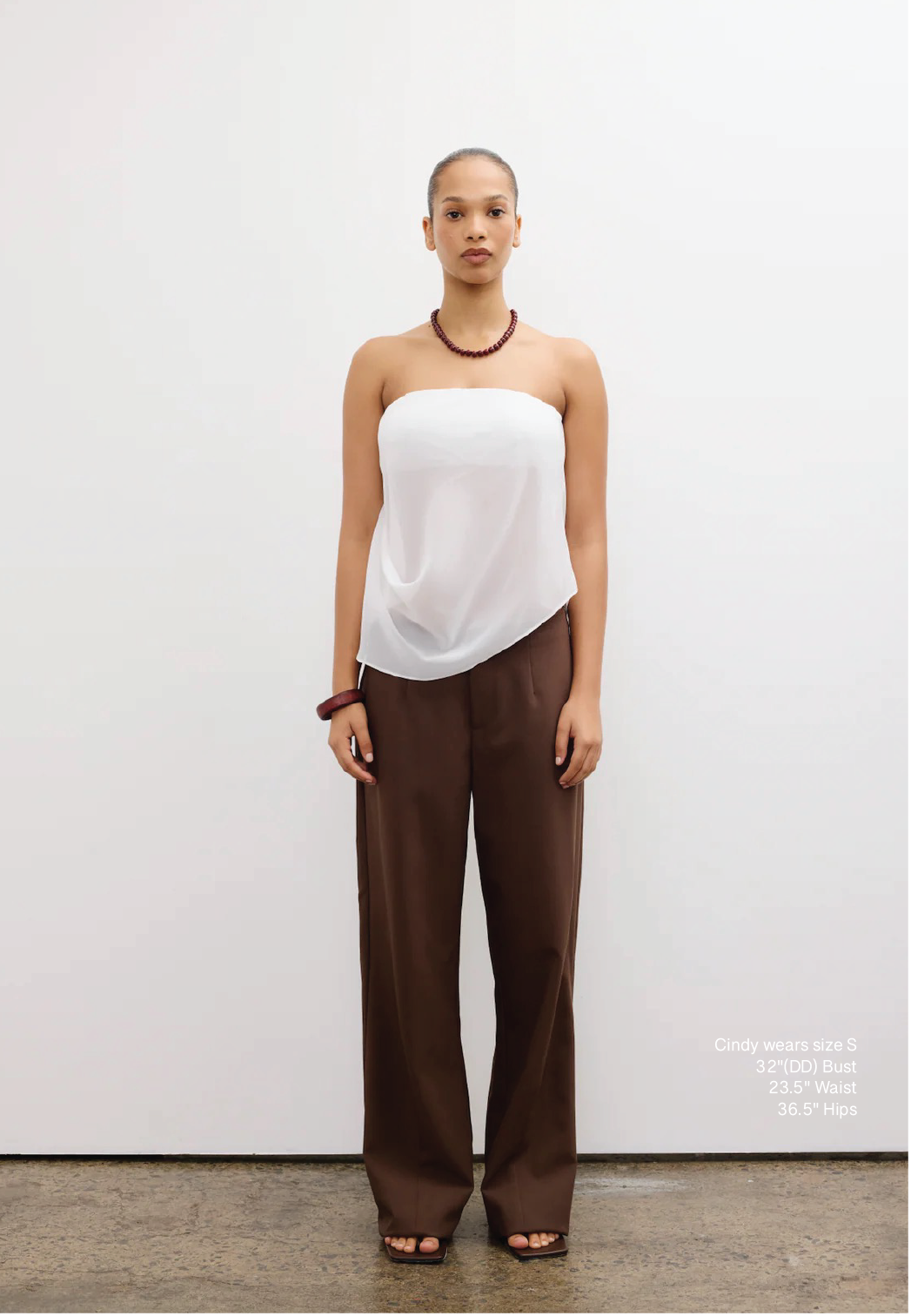 Tease Strapless Top Pearl
