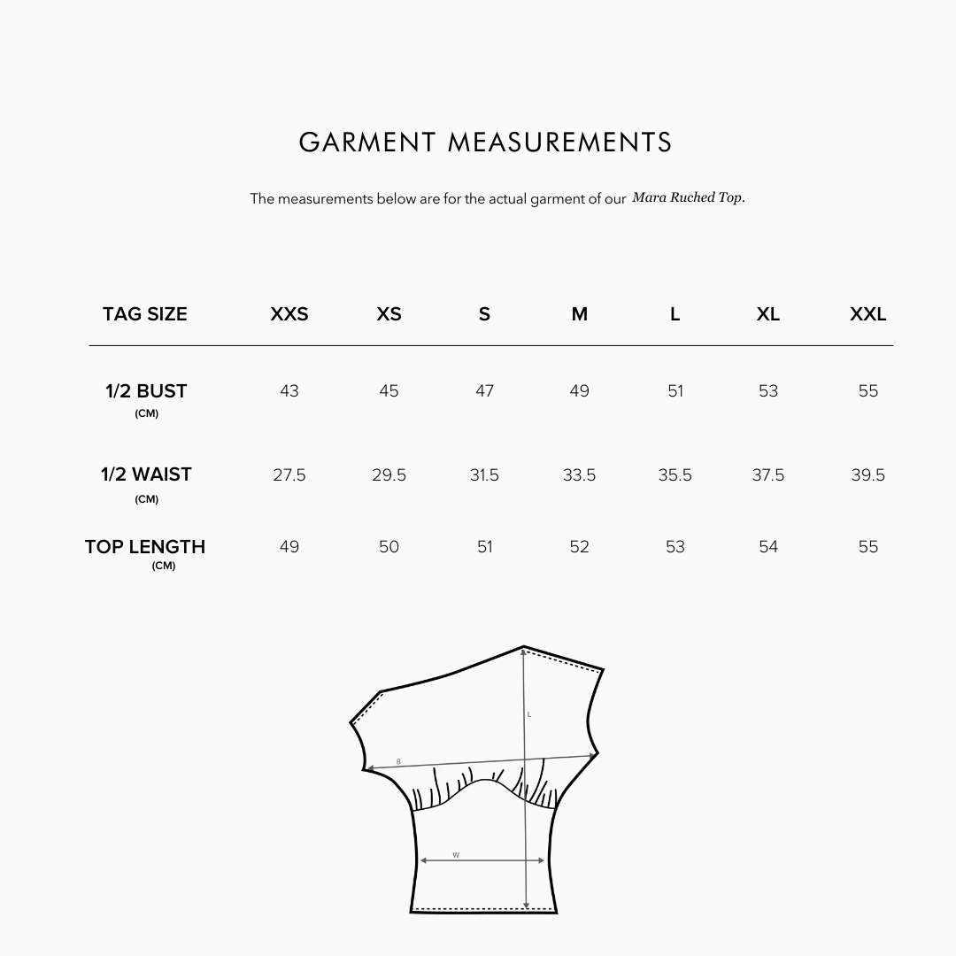 Mara Ruched Top Midnight